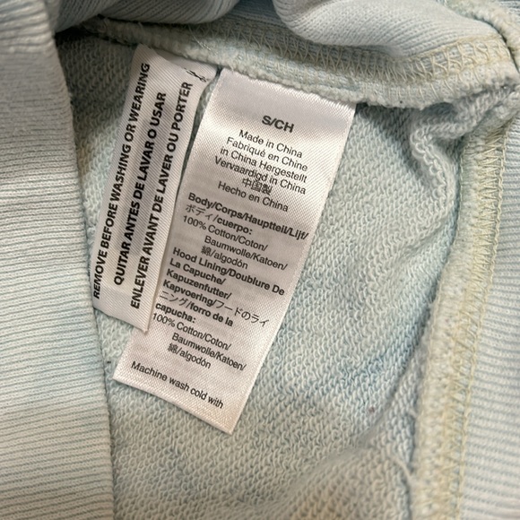 J Crew thick heavy and warm blue cloud color hoodie in size small. - Picture 5 of 6